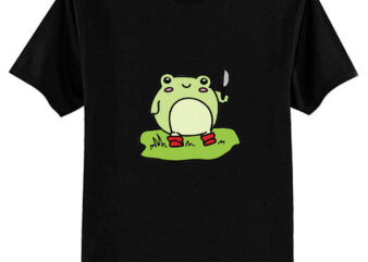 Had Enough Funny Frog Holding Knife Classic T-Shirt