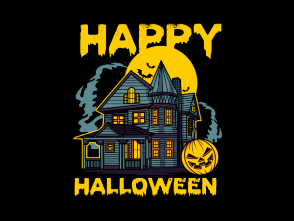 Happy halloween night poster graphic t shirt