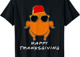 Happy Thanksgiving Friends Turkey for Boys Girls Kids Turkey T-Shirt