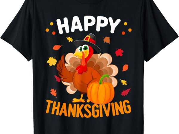 Happy thanksgiving turkey day autumn fall family men women t-shirt