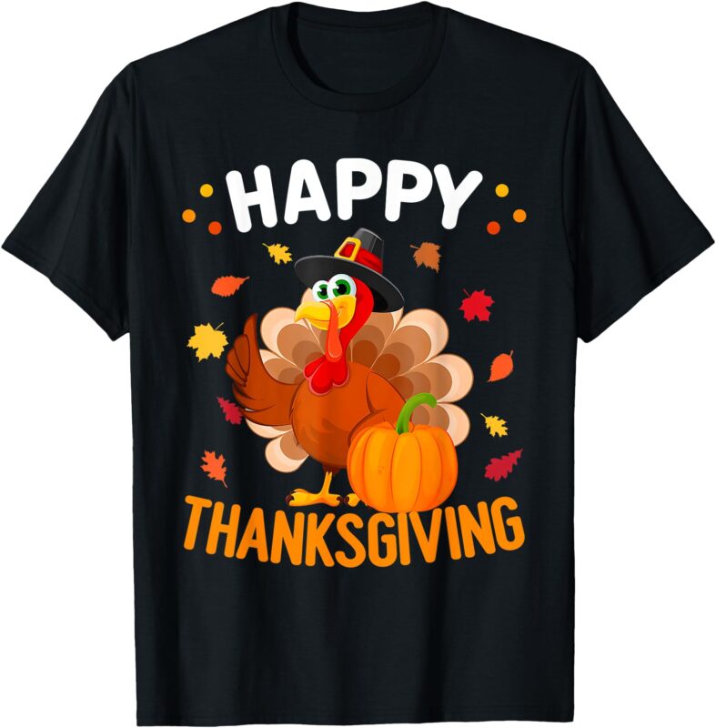 Happy Thanksgiving Turkey Day Autumn Fall Family Men Women T-Shirt