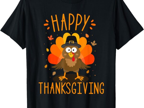 Happy thanksgiving for turkey day family dinner t-shirt