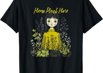 House Plant Hero Illustration T-Shirt