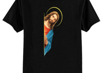 I Saw That – Jesus saw that – Black Background T-Shirt