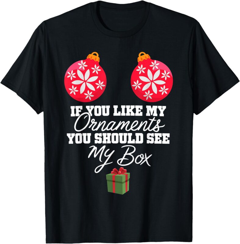 If You Like My Ornaments You Should See My Box Christmas T-Shirt