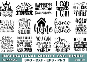 Inspirational SVG Bundle VOl 2