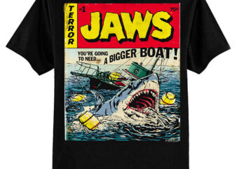 Jaws #1 Edition Comic Book Cover Classic T-Shirt