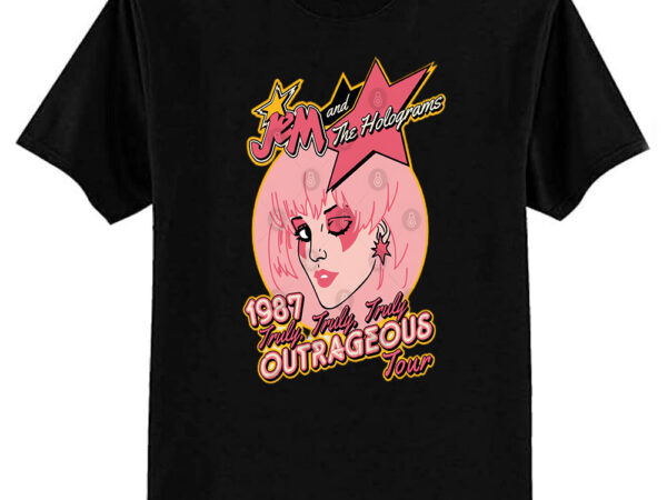 Jem outrageous tour t-shirt