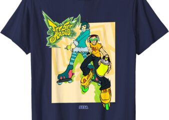 Jet Set Radio duo Mew, Beat SEGA Dreamcast video game T-Shirt