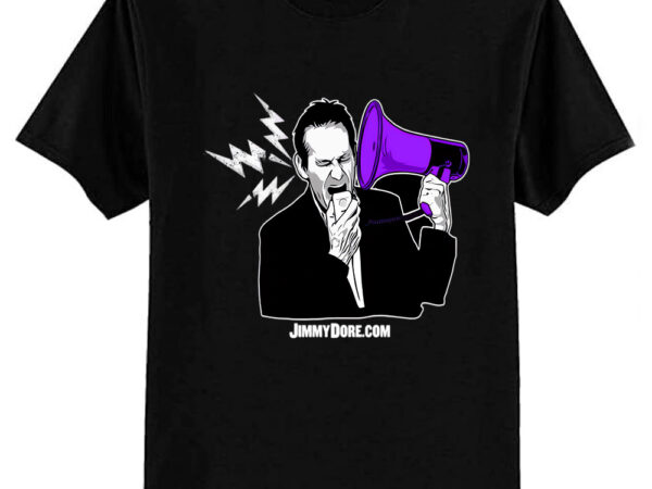 Jimmy dore bullhorn logo t-shirt