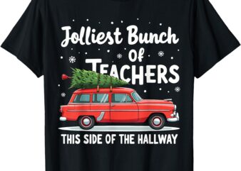 Jolliest Bunch Of Teachers This Side Of The Hallway Xmas PJ T-Shirt