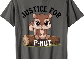 Justice for P-Nut Special Squirrel Tee. Pnut Justice T-Shirt