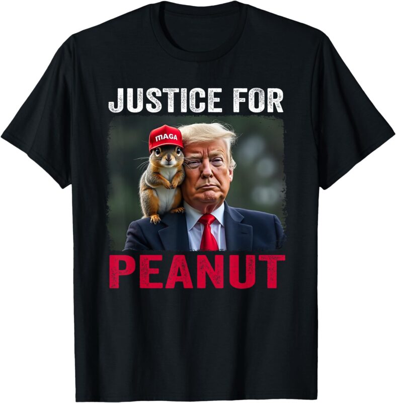 Justice for Peanut The Squirrel – Wanted T-Shirt