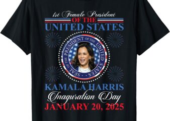 Kamala Harris Tim Walz Inauguration 2025 Victory Souvenir T-Shirt