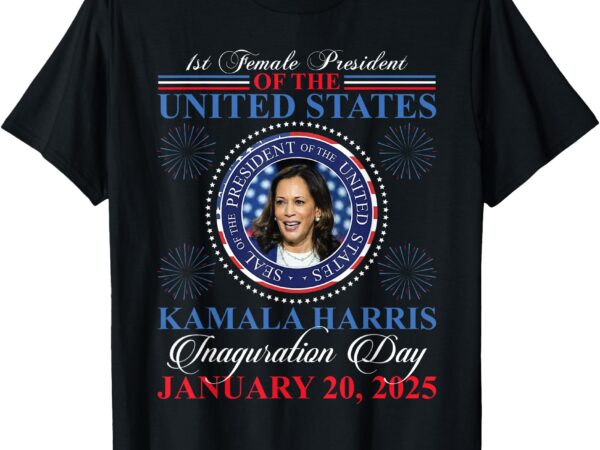 Kamala harris tim walz inauguration 2025 victory souvenir t-shirt