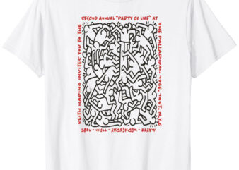 Keith Haring Party of Life Invitation T-Shirt