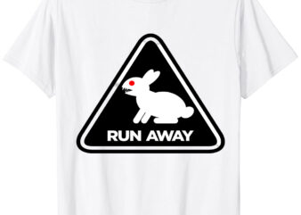 Killer Rabbit (Black) Baseball ¾ Sleeve T-Shirt