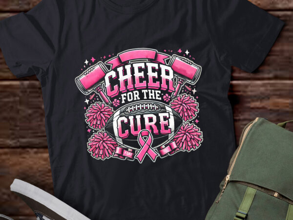 Lt601-cheer for the cure breast cancer sport cheerleader football t-shirt