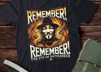 LT604-Guy Fawkes – Remember Remember The 5th Of November T-Shirt