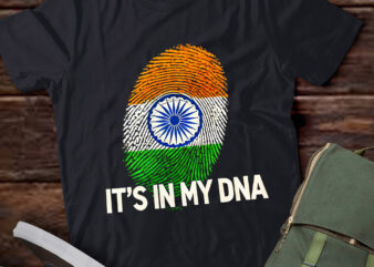 LT612-IT’S IN MY DNA India Flag Indian Men Women Novelty Gift T-Shirt