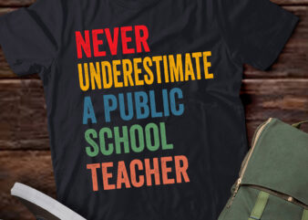 LT619-Never Underestimate A Public School Teacher T-Shirt