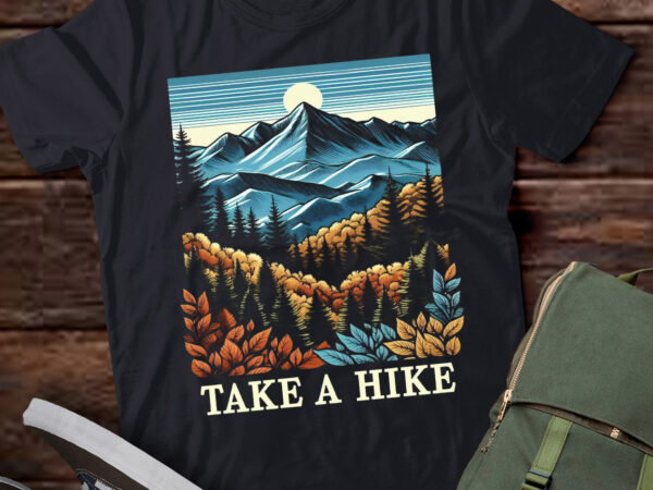 Lt629-take a hike shirt retro hiker outdoors camping nature hiking t-shirt