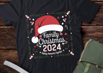 LT636-Family Christmas 2024 Matching Squad Santa Elf Funny Xmas T-Shirt