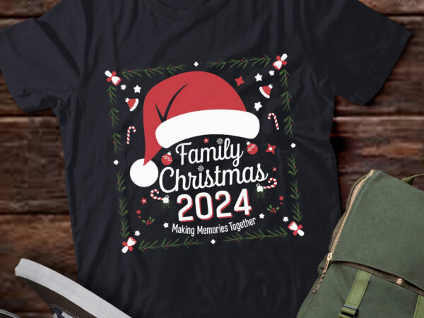 Lt636-family christmas 2024 matching squad santa elf funny xmas t-shirt