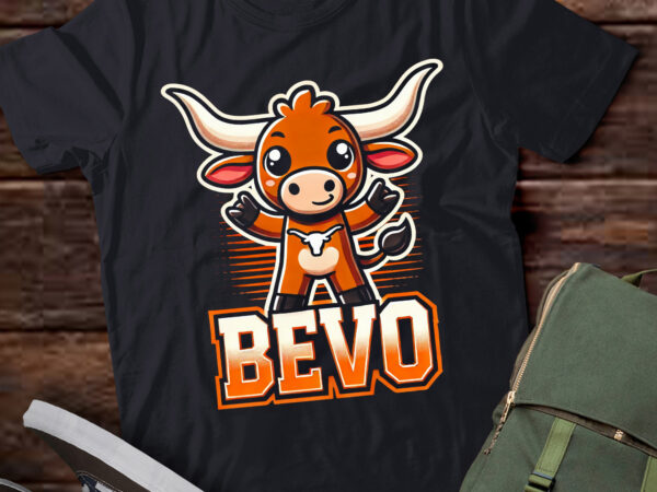 Lt643-bevo longhorn bull funny cartoon for toddler kids boys girls t-shirt