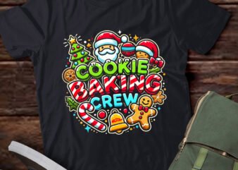 LT659-Christmas Cookie Baking Crew Cookie Crew Family Christmas T-Shirt