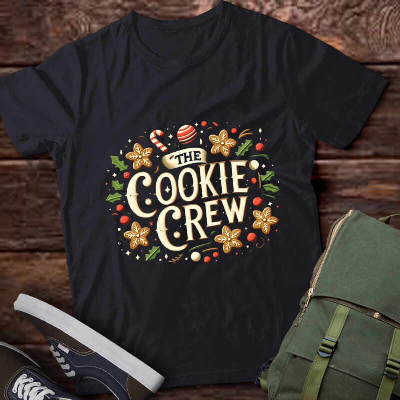 LT661-The Cookie Crew Christmas Baking Cookie Lover Kids Women T-Shirt