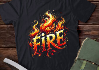 LT665-Fire Flame Shirt Adult Kids Men Women Fire And Ice Costume T-Shirt