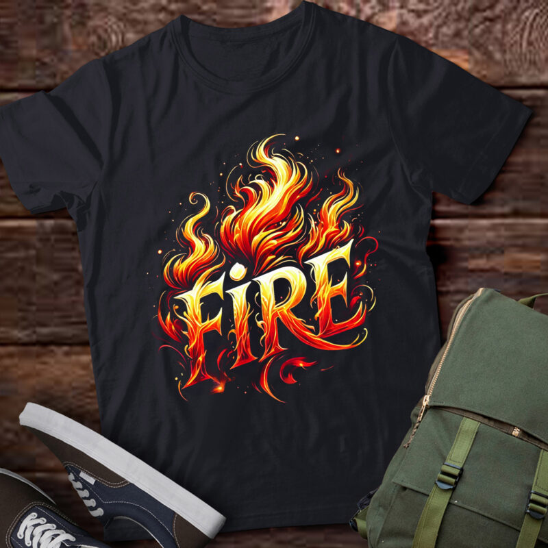 LT665-Fire Flame Shirt Adult Kids Men Women Fire And Ice Costume T-Shirt