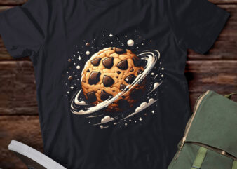 LT670-Chocolate Chip Cookie space planet Costume Shirt Last Minute Lazy Party T-Shirt