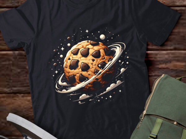 Lt670-chocolate chip cookie space planet costume shirt last minute lazy party t-shirt