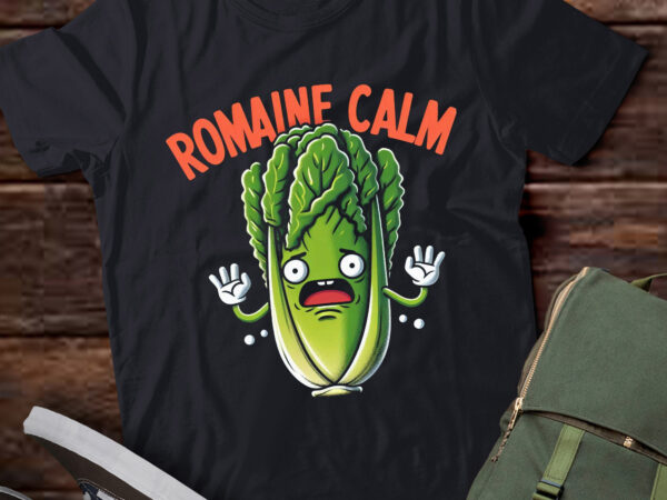 Lt678-funny gardening pun romaine calm gardener t-shirt