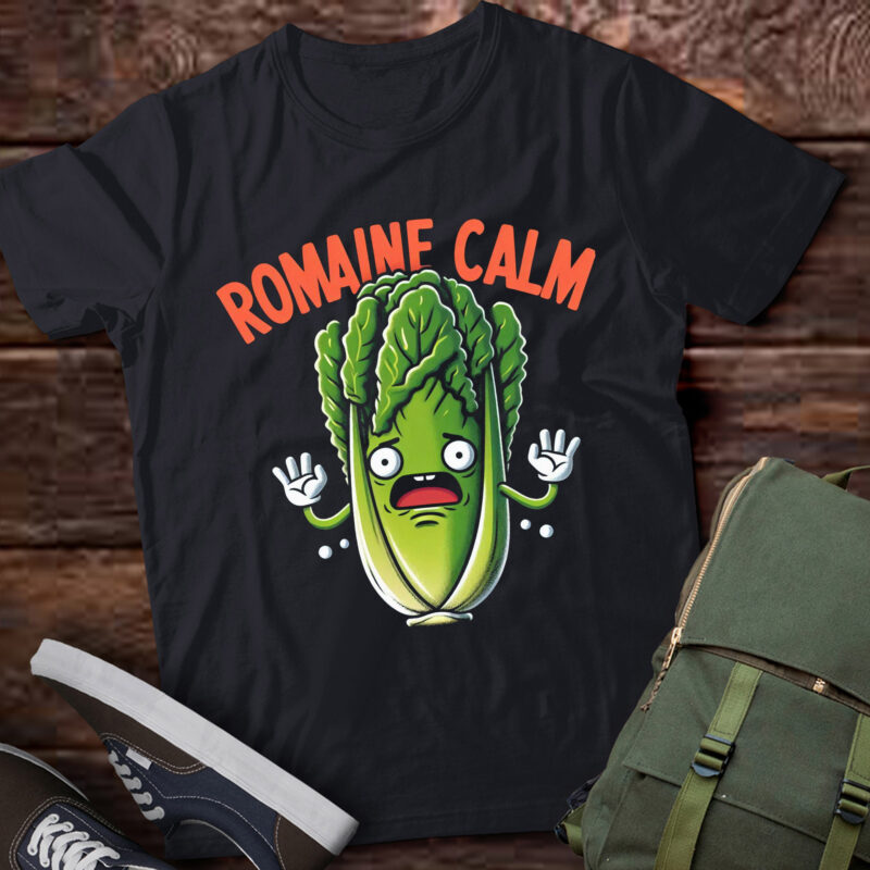 LT678-Funny Gardening Pun Romaine Calm Gardener T-Shirt