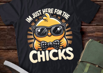 LT682-Im Just Here For The Chicks Cute Easter Boys Kids Toddler T-Shirt