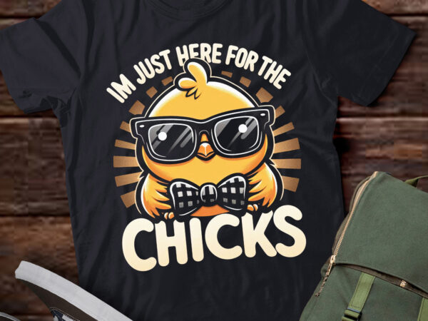 Lt682-im just here for the chicks cute easter boys kids toddler t-shirt