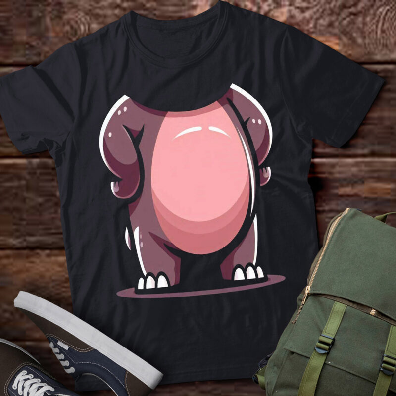 LT688-Hippo Shirt Adult Kids Men Women Hippopotamus Costume T-Shirt