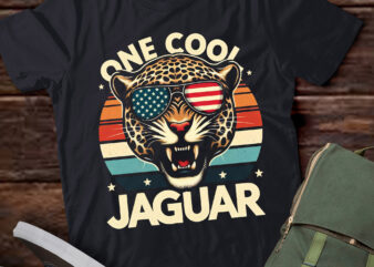 LT689-Jaguar Gifts Jaguars USA Flag Men Women Kids Boys Girls T-Shirt