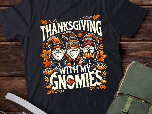 Lt730-thanksgiving women gnome fall leopard turkey men girls t-shirt