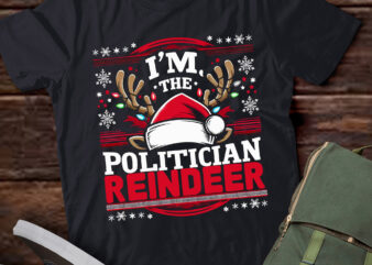 LT736-I’m the politician reindeer family matching christmas T-Shirt