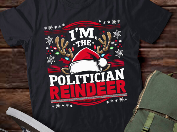 Lt736-i’m the politician reindeer family matching christmas t-shirt