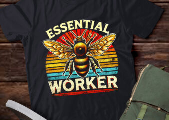 LT765-Honey Bees I Beekeeping I Bee Farming I Essential Worker Bee Long Sleeve T-Shirt