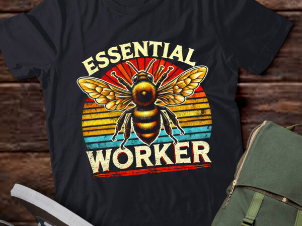 Lt765-honey bees i beekeeping i bee farming i essential worker bee long sleeve t-shirt