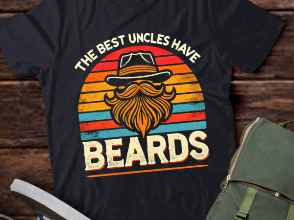 Lt771-the best uncles have beards men bearded dad beard father t-shirt