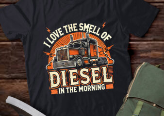 LT772-I love the smell of diesel in the morning Design Pullover Hoodie