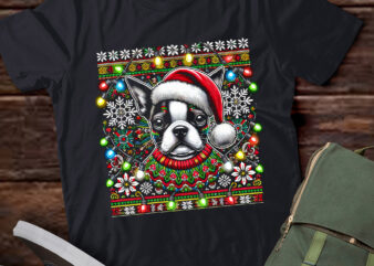 LT780-Boston Terrier Ugly Christmas Sweater Xmas For Adults Kids Sweatshirt