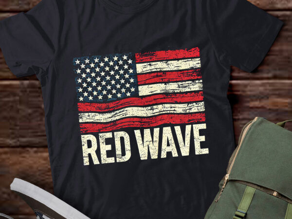 Lt787-red wave usa 2024 election republican american flag pullover hoodie t shirt vector graphic